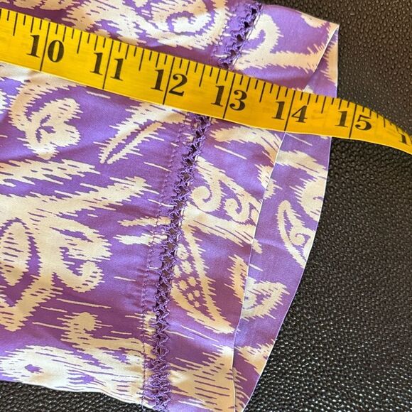 Poupette St Barth Clea printed Purple and Cream Patterned Blazer size Small - Picture 14 of 14